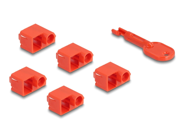 Delock RJ45 Port Blocker Set für RJ45 Stecker 10 Stück Delock RJ45 Port Blocker Set für RJ45 Stecker 10 Stück